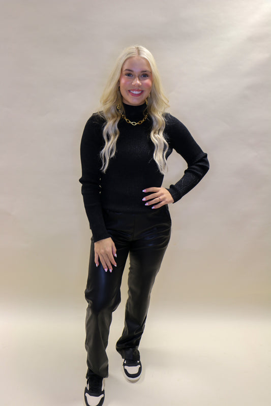 Trousers jogger Vegan leather