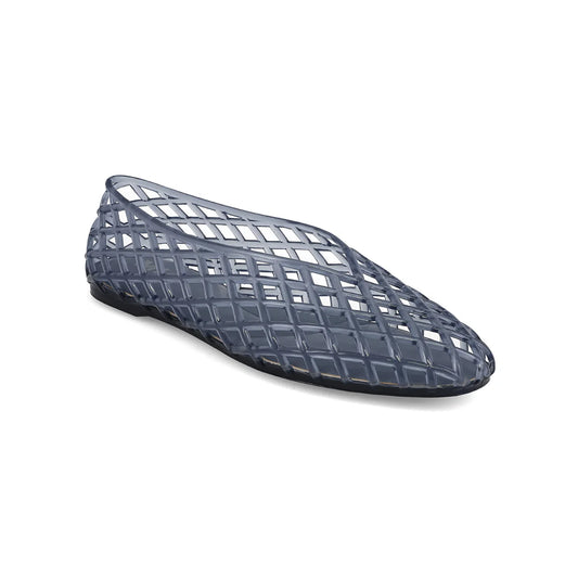 Blue jelly shoes