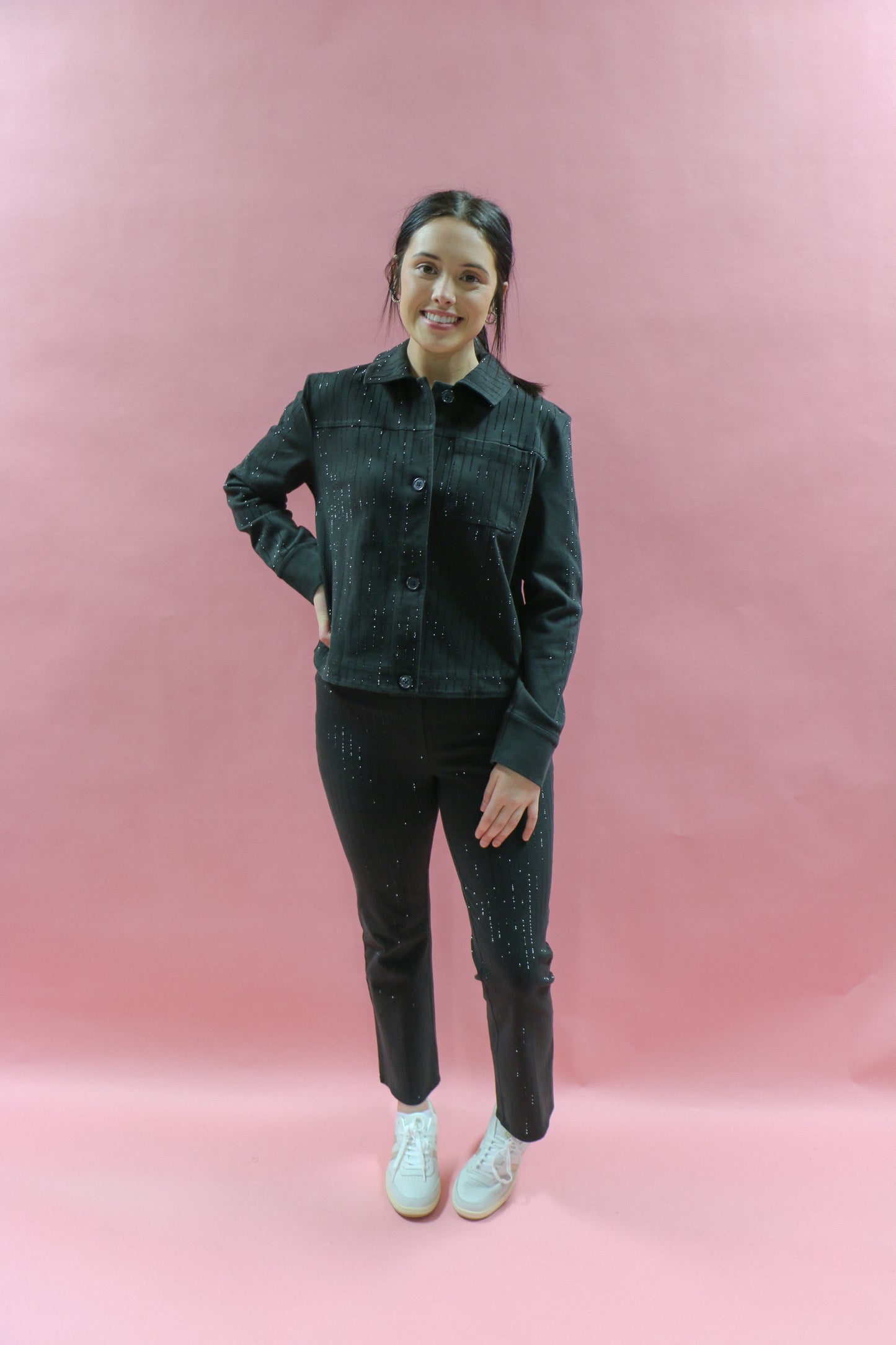 Crystal Denim Straight Leg