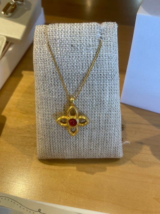 Venetian Gems Flower Pet Necklace