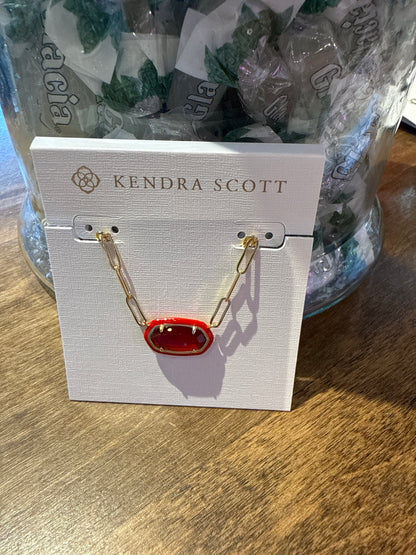 Elisa Enamel frame necklace