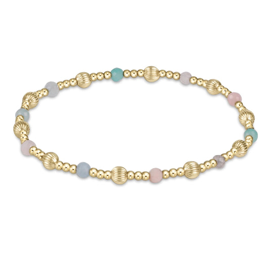 DIGNITY SINCERITY PATTERN 4MM BEAD BRACELET