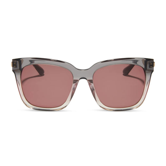 Becky II Black Smoke to Vintage Rose Crystal Ombre+ Mauve Polarized