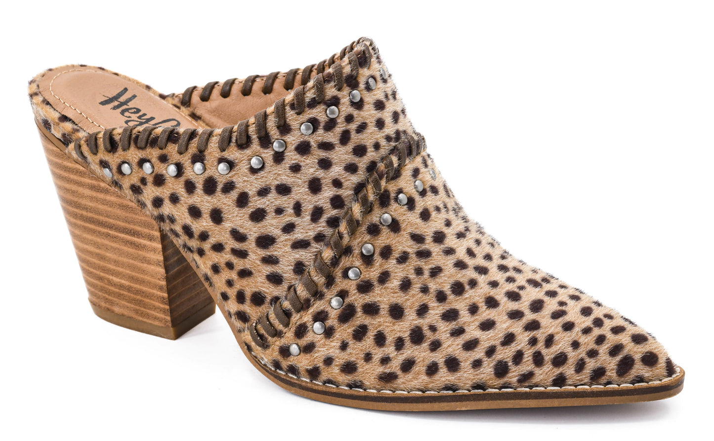 Tan Mini Cow wedge