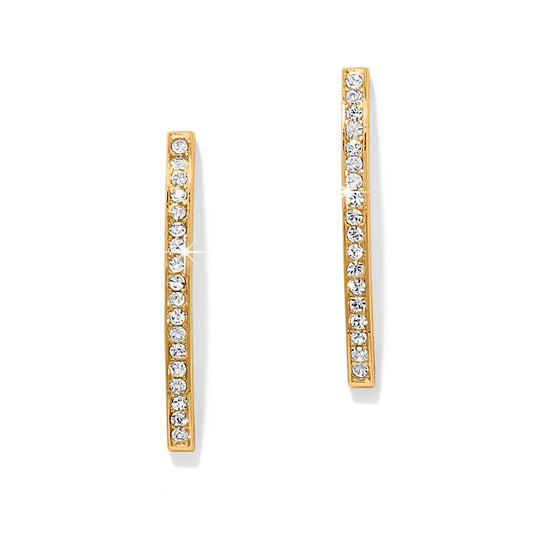 meridian geo bar gold earring
