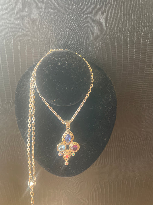 ELORA GEMS CUBIST NECKLACE