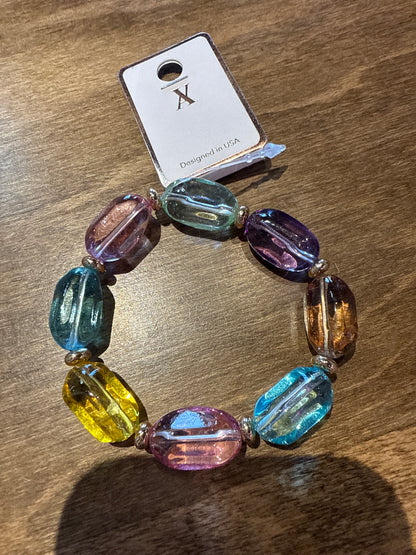 BEADED OVAL BRACLETS