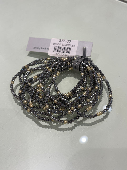 DISCO BRACELET STACK IN PYRITE