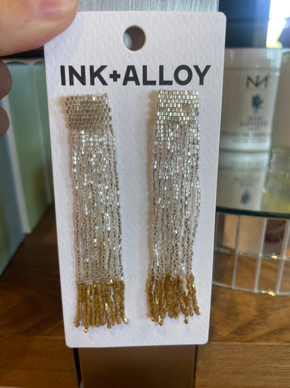 MARILYN SOLID BEADED FRINGE EARRING