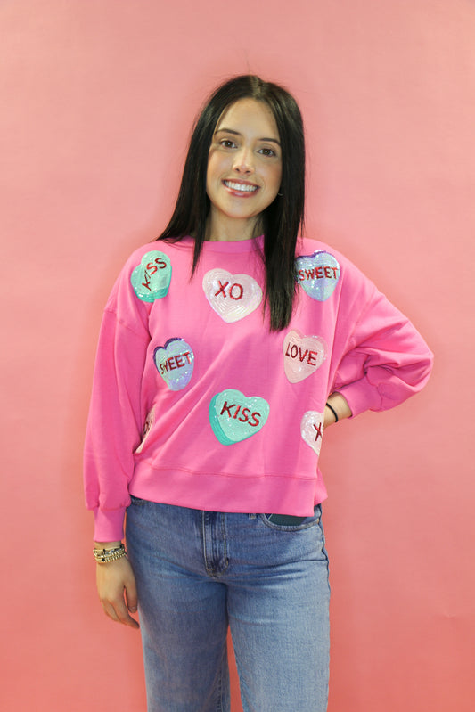 Sweatshirt Millie Candy Hearts