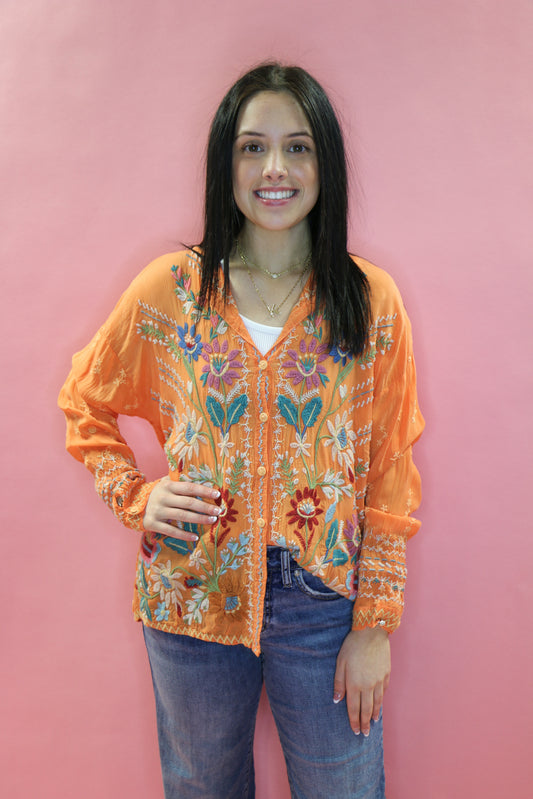 CASSIA BUTTON DOWN BLOUSE