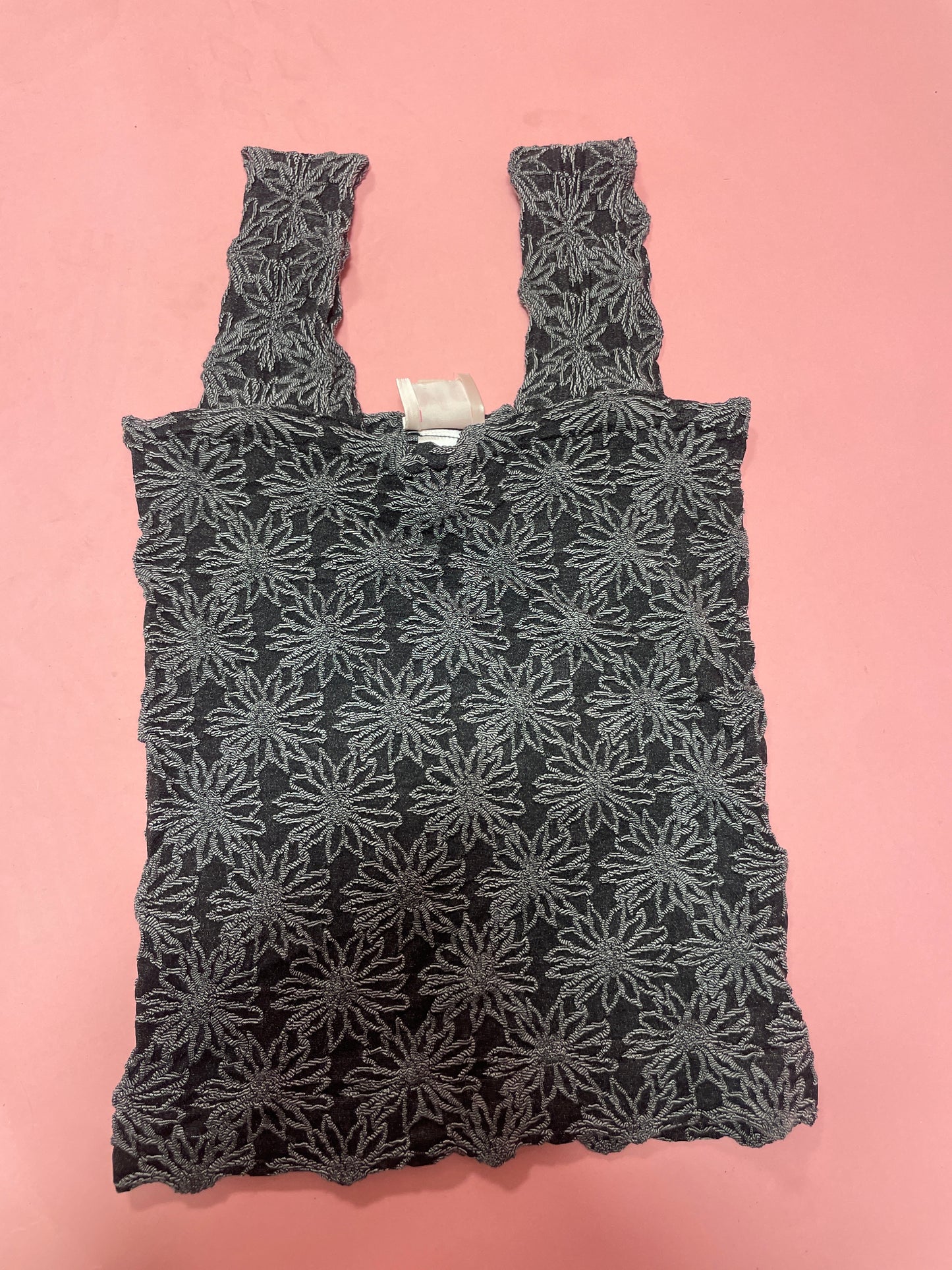Floral jacquard seamless tank top