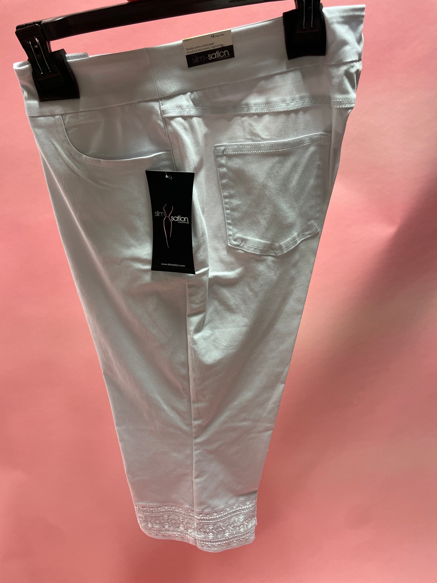 Pull-Up Crop pants w/ Hem