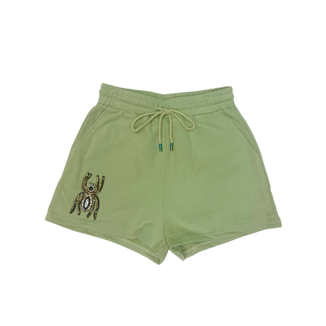 GREEN SPIDER SHORTS