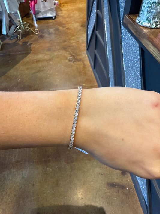 3mm stretchy tennis bracelet