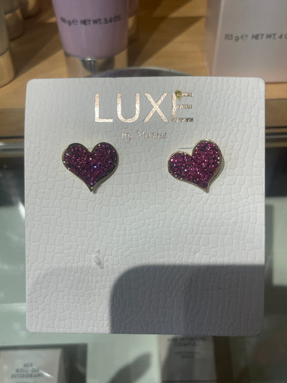 Juliet Studded Heart Earrings