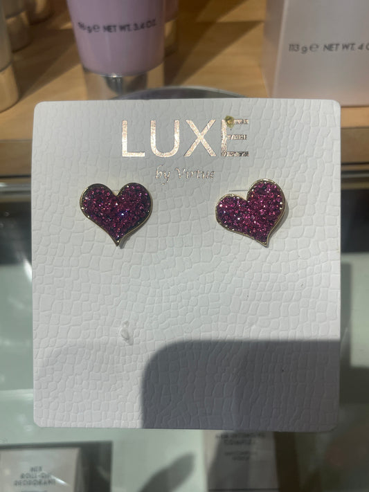 Juliet Studded Heart Earrings