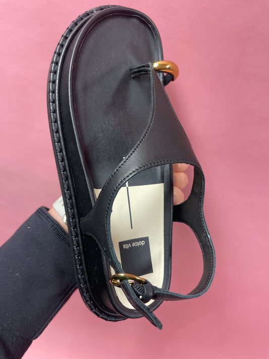 Black Leather Sandals