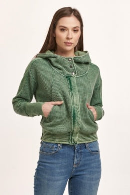 Carly Cropped Zip Hoddie