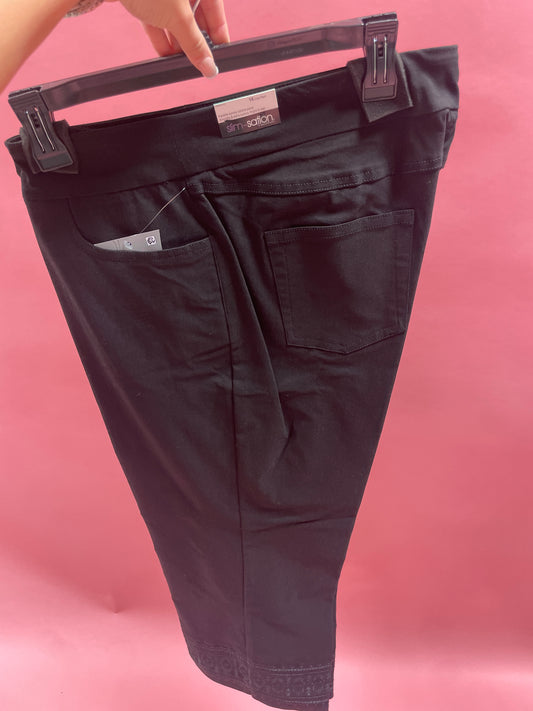 Pull-on Crop Pants w Hem