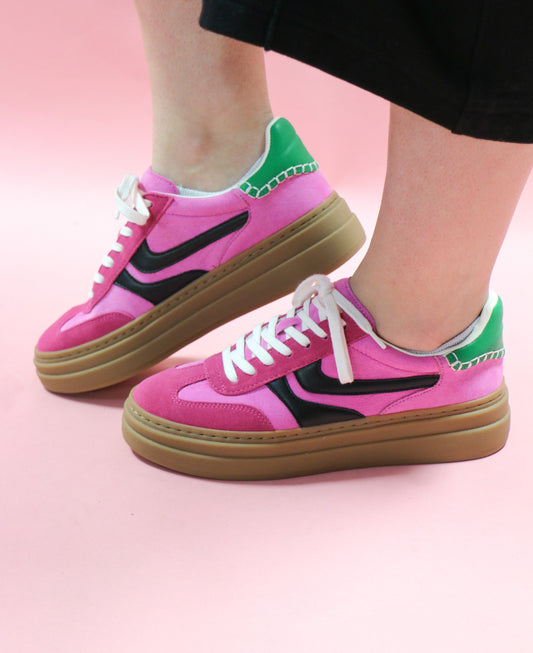 Pink Multi Sneakers