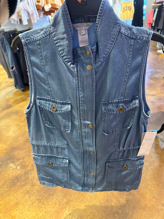 Denim vest jacket