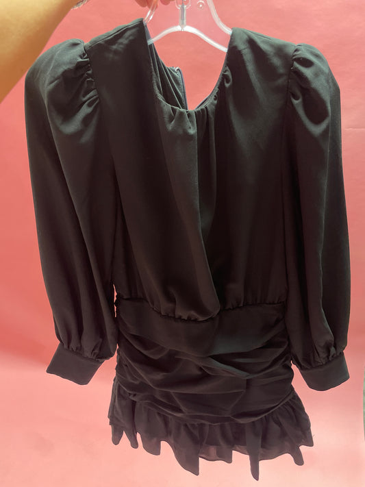 BLACK LONG SLEEVE DRESS