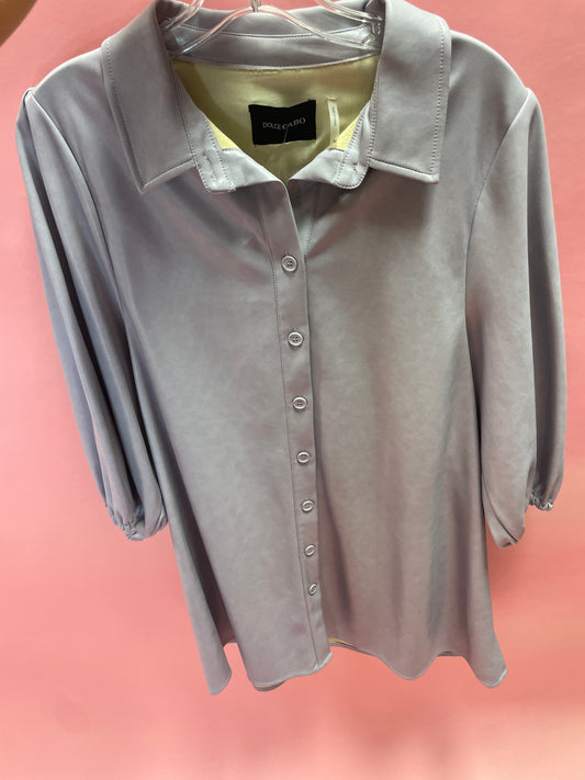 VEGAN LILAC COLLARED DRESS