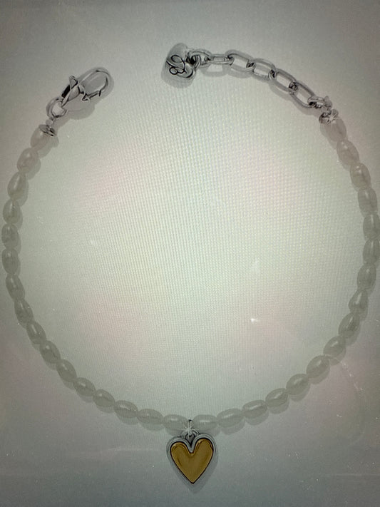 Cascade Embrace Pearl Heart Br