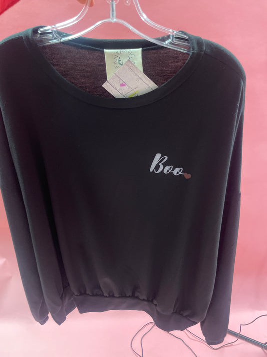 GRAPHIC PRINT BOO SHIRT