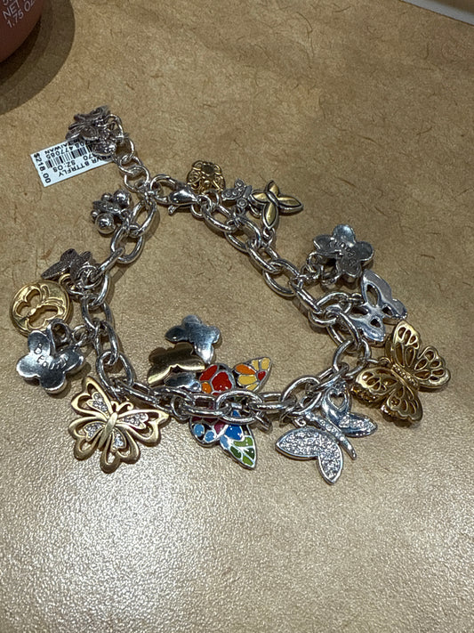 forever butterfly charm brac