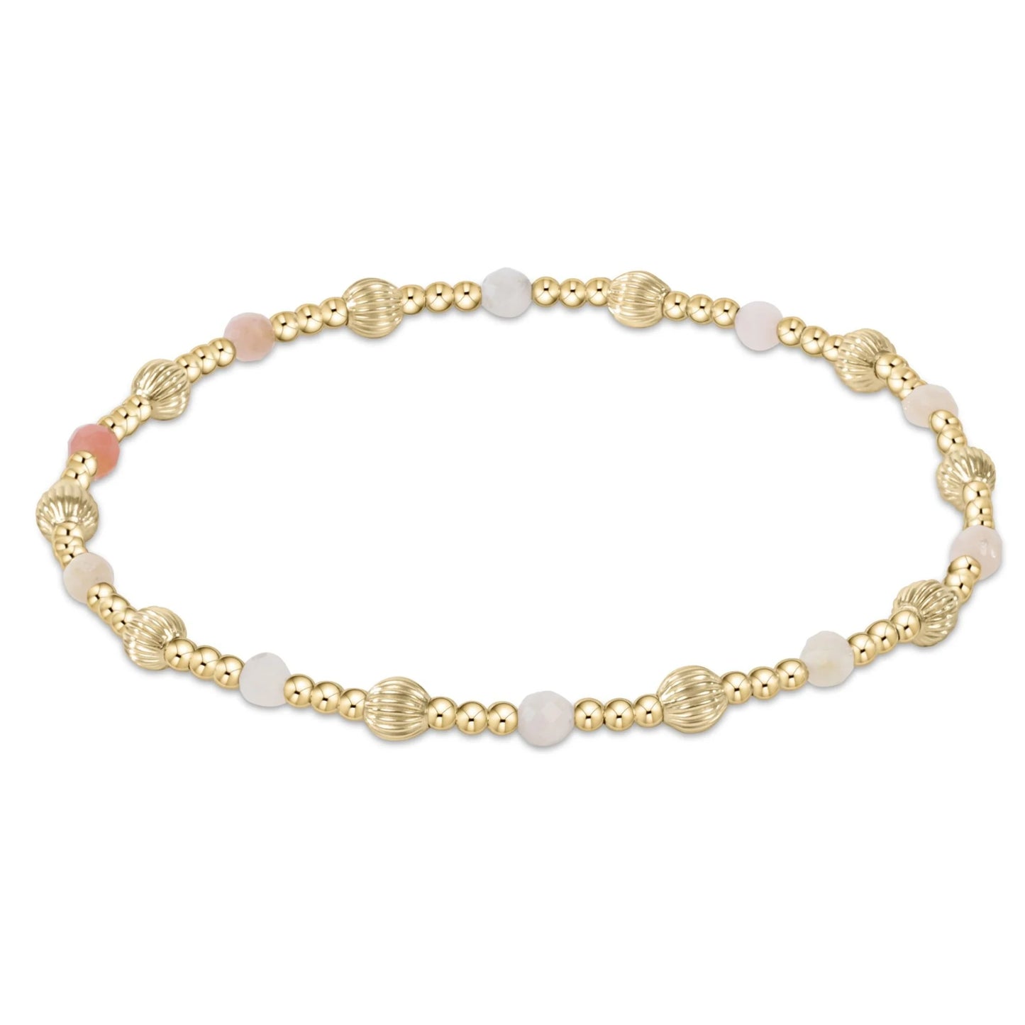 DIGNITY SINCERITY PATTERN 4MM BEAD BRACELET