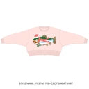 Festive Fish Crop Sweatshirt