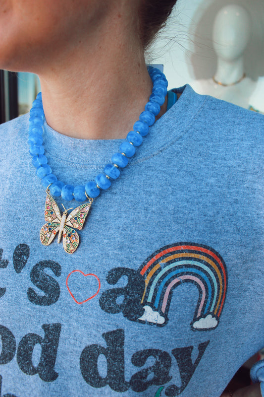 Statement peice beaded necklace