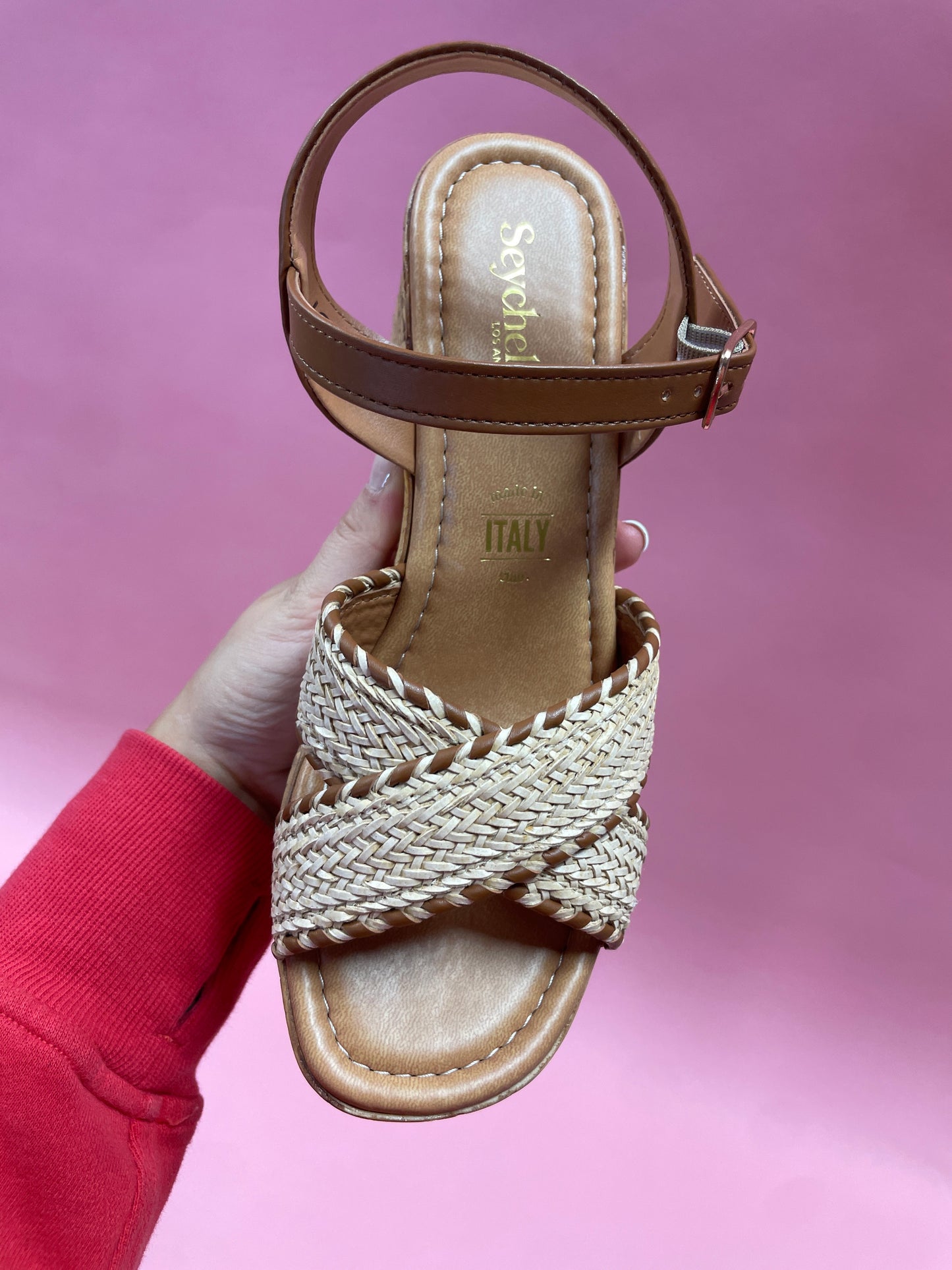 Bravo Raffia Tan Heels