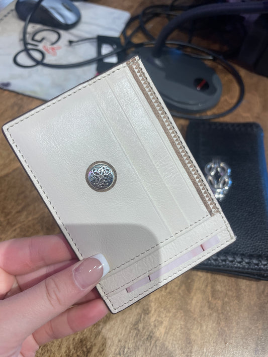 small beige wallet