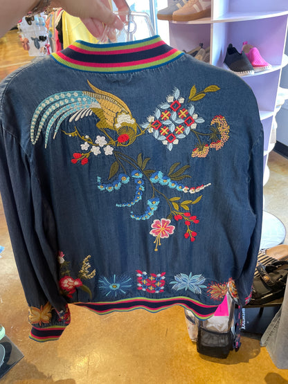 DIONNE SNAP FRONT BOMBER JACKET