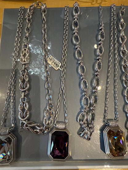 Meridian aurora silver necklace