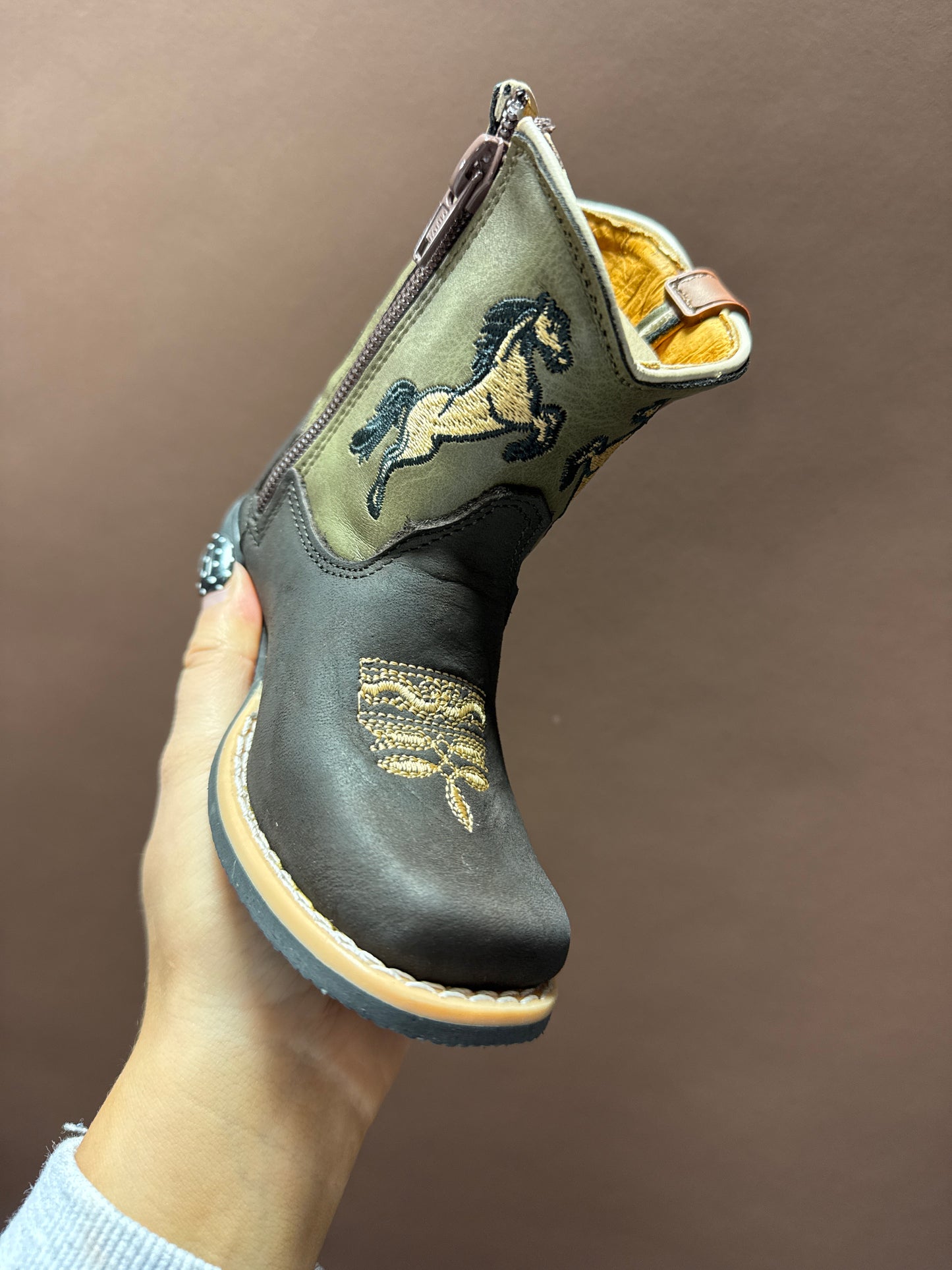 cowboy brown kids boots