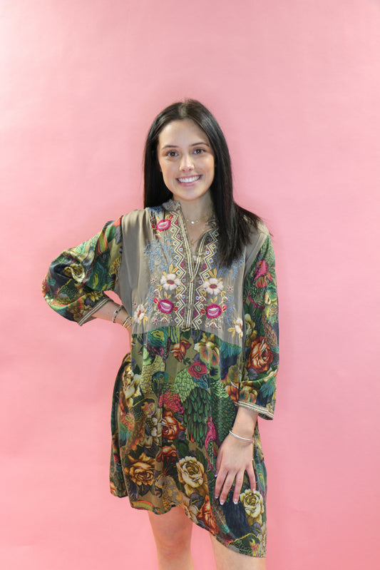 PARROT GWENETH TUNIC DRESS