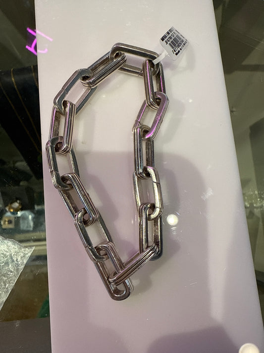 Maria Link silver chain charm bracelet
