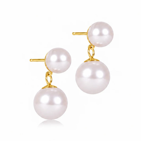 Classic Pearl 10mm Ball Drop Stud