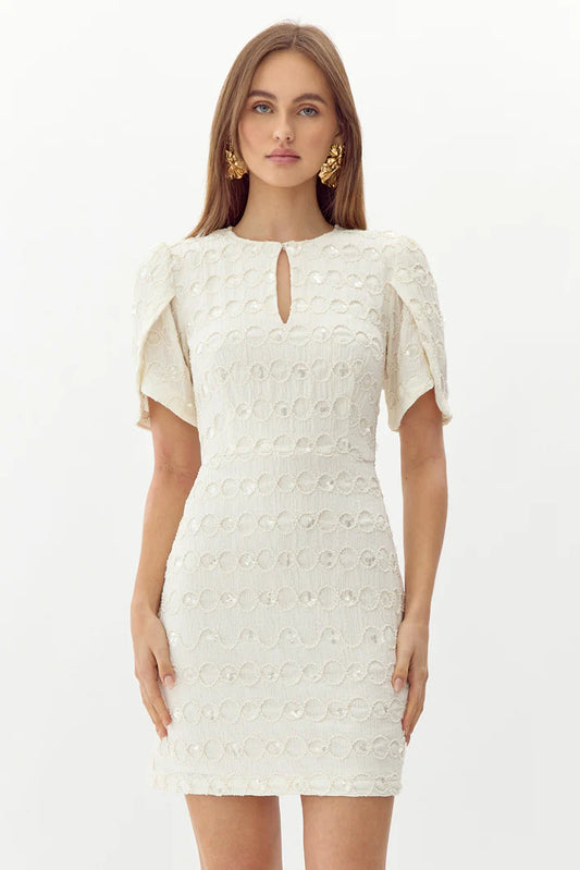 Ivory harper midi dress