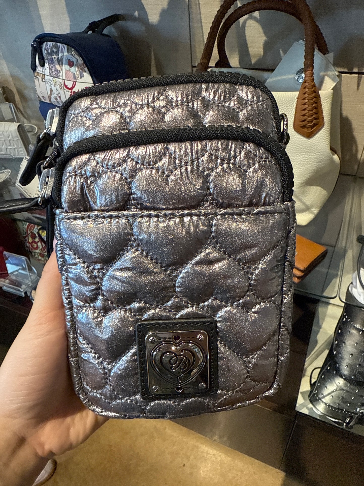 pewter kora mini utility bag