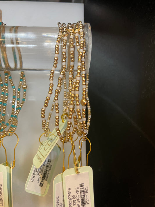 Hope sincerity pattern 2mm bead bracelet