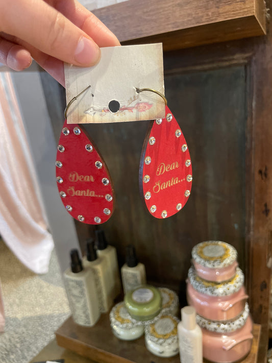 RED CHRISTMAS EARRINGS