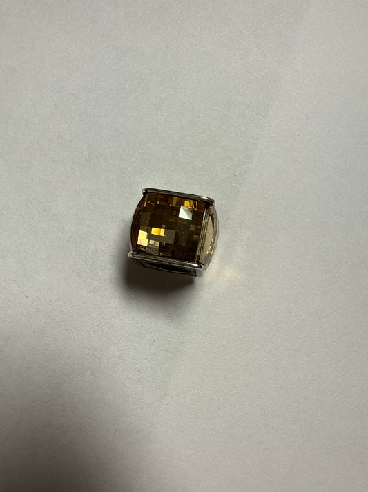 SIL/GLDN ICE CUBE BEAD