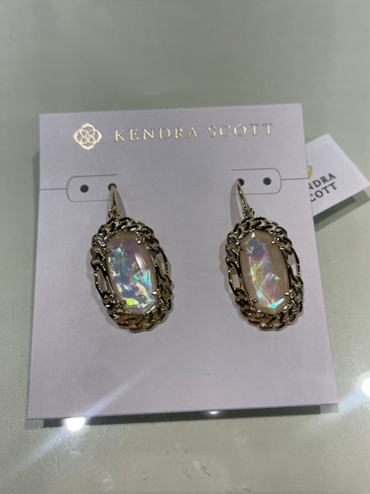 Dani Figaro frame drop earrings