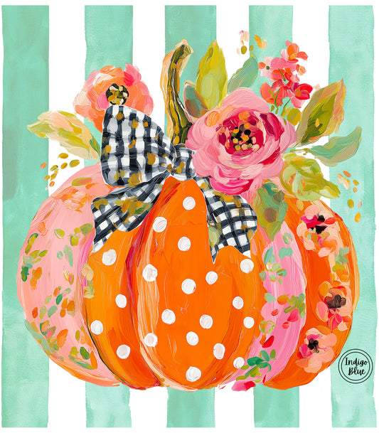 flower pumpkin cut tee