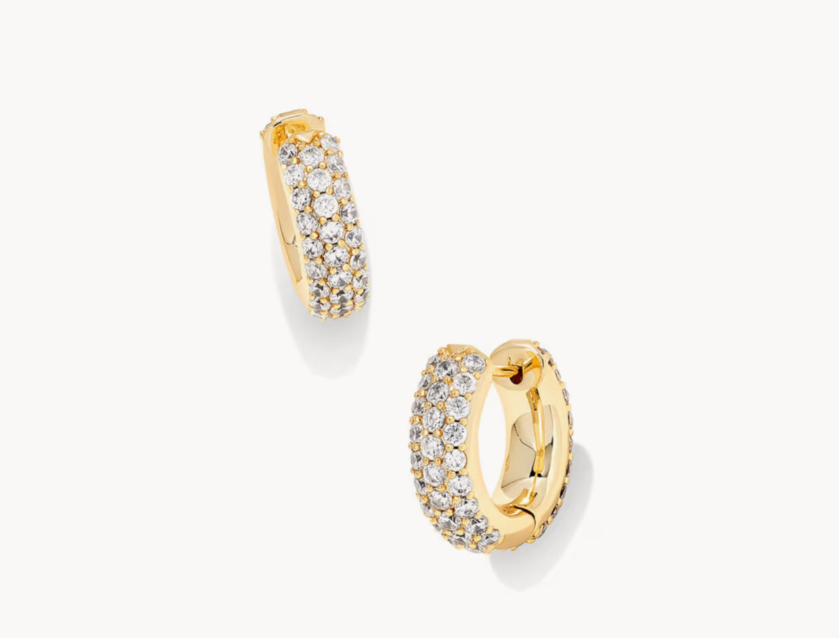 MIKKI PAVE HUGGIE EARRING